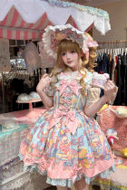 Rainbow Bunny Lolita Dress