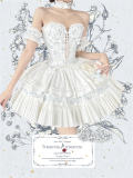 Poshepose Blue Procelain Print Corset Top and Skirt