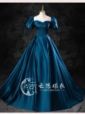 Puff Sleeves Princess Formal Dress
