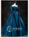 Puff Sleeves Princess Formal Dress