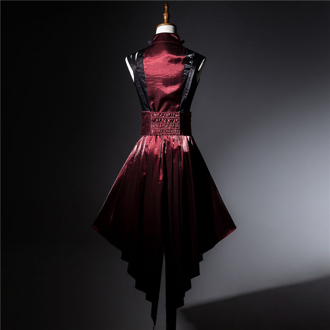 Chief Assassin Black and Red Punk Lolita Dress Set