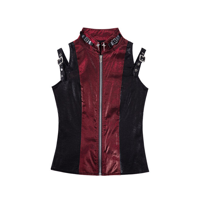 Chief Assassin Black and Red Punk Lolita Dress Set