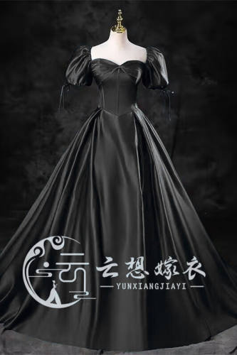 Puff Sleeves Princess Formal Dress