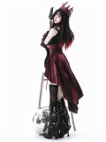 Chief Assassin Black and Red Punk Lolita Dress Set