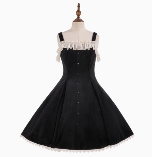 The Piano and the Song Velvet Lolita Dress and Coat