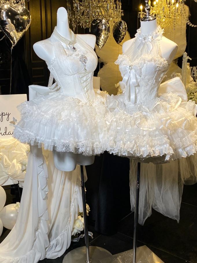 Diamond Honey White Princess Hime Prom Dress