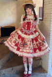 Fantasy Strawberry Garden Sweet Lolita Dress and Blouse