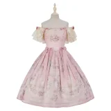Summer Fairy Villandli Gardens Lolita Jumper Dress and Cape
