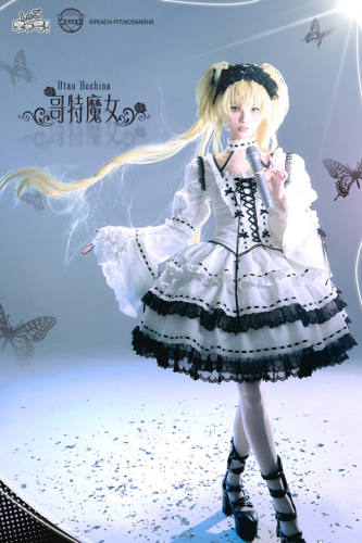 Shugo Chara Collaboration Utau Hoshina Lolita Top, Skirt and Sleeves