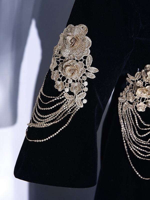 Embroidery Slim Prom Dress