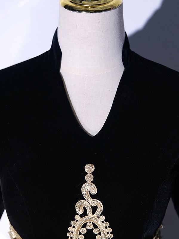 Embroidery Slim Prom Dress