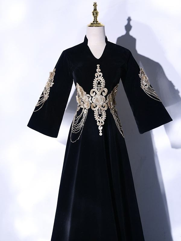 Embroidery Slim Prom Dress