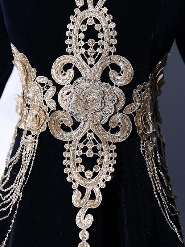 Embroidery Slim Prom Dress