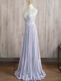 Violet Off Shoulder Slim Princess Prom Dress