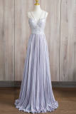 Violet Off Shoulder Slim Princess Prom Dress
