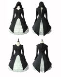 Milu Original Black Hooded Coat and One Piece