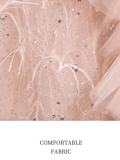 Pink Sequins One Piece Dress Cape Set Prom Dress
