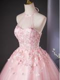 Spring Flowers Off Shoulder Prom Dress