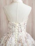 Lines Sequins Princess Fluffy Prom Dress