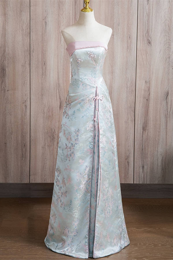 Opening Off Shoulder Slim Prom Dress