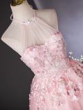 Spring Flowers Off Shoulder Prom Dress