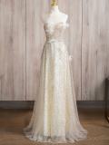 Sequins Off Shoulder Slim Prom Dress