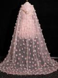 Pink Flowers Princess Set Prom Dress