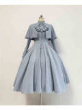 Cherry Tart the Prayer of Antia Gothic Nun Lolita Dress, Cape and Necktie