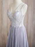 Violet Off Shoulder Slim Princess Prom Dress