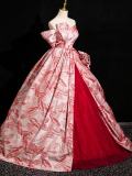 Retro Front Opening Fluffy Princess Prom Dress