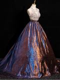 Shiny Off Shoulder Fluffy Princess Prom Dress