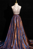 Shiny Off Shoulder Fluffy Princess Prom Dress