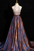 Shiny Off Shoulder Fluffy Princess Prom Dress