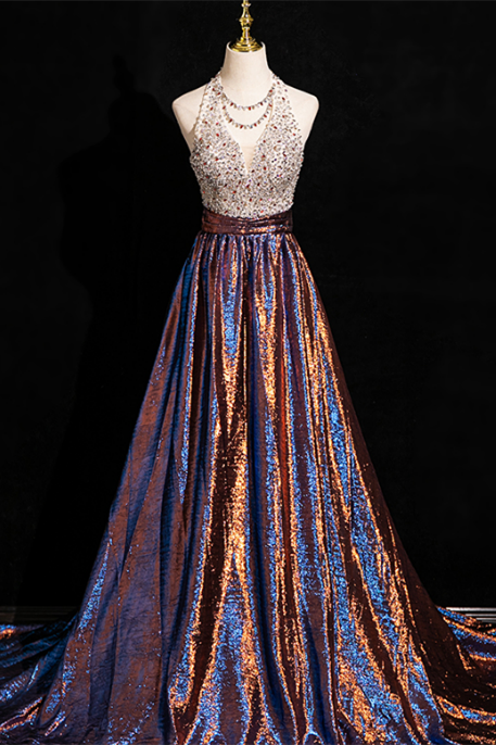 Shiny Off Shoulder Fluffy Princess Prom Dress