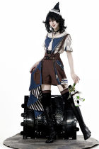 Mechanical Inventor Ouji Lolita Blouse, Overall Shorts and Tailing
