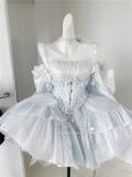 Poshepose Ruffles Boned Lolita Corset