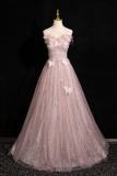 Butterflies Flowers Fluffy Princess Formal Dress
