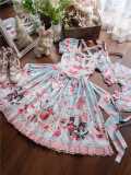 Nnstar Honey Fox Restaurant Lolita Dress and Hair Accessories