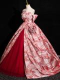 Retro Front Opening Fluffy Princess Prom Dress