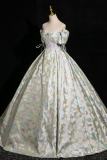 Butterflies Bow Fluffy Princess Prom Dress