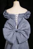 Lines Bow Fluffy Princess Prom Dress