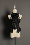 Rabbit and Cat Theme Halter Neck Top, Tiered Skirt and Trousers