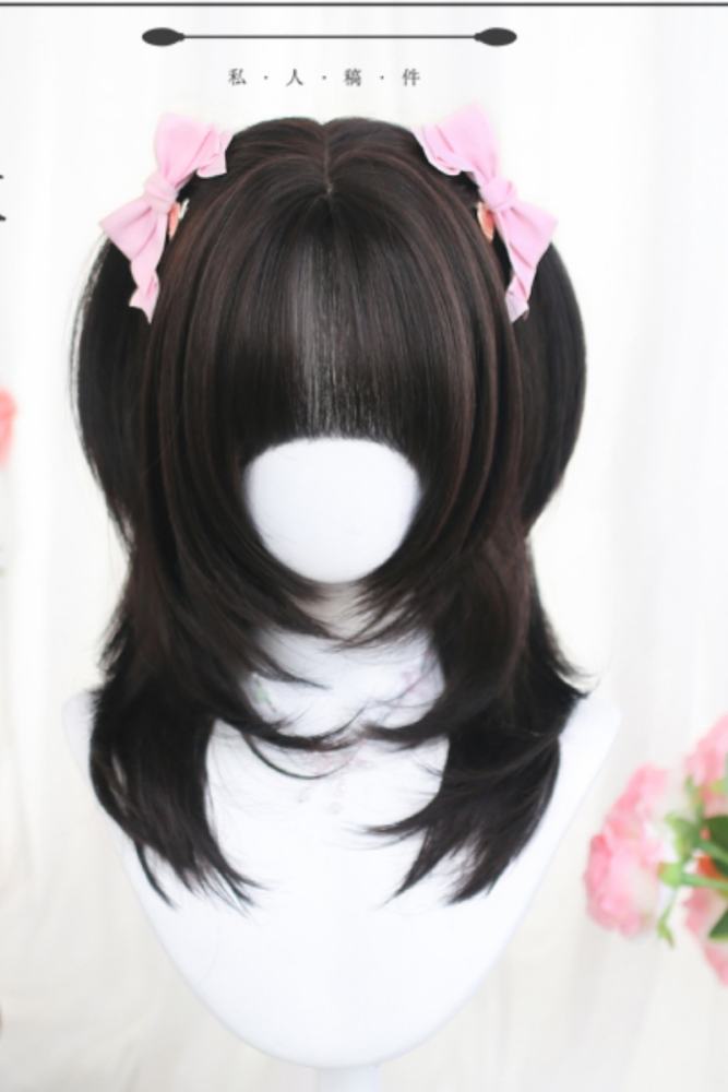 Dalao Home Daily Natural Cute Short Hair Lolita Wig