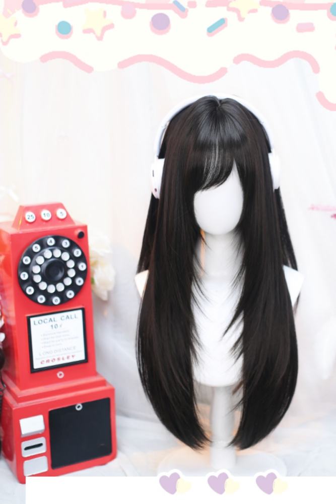 Dalao Home Natural Long straight Hair Lolita Wig