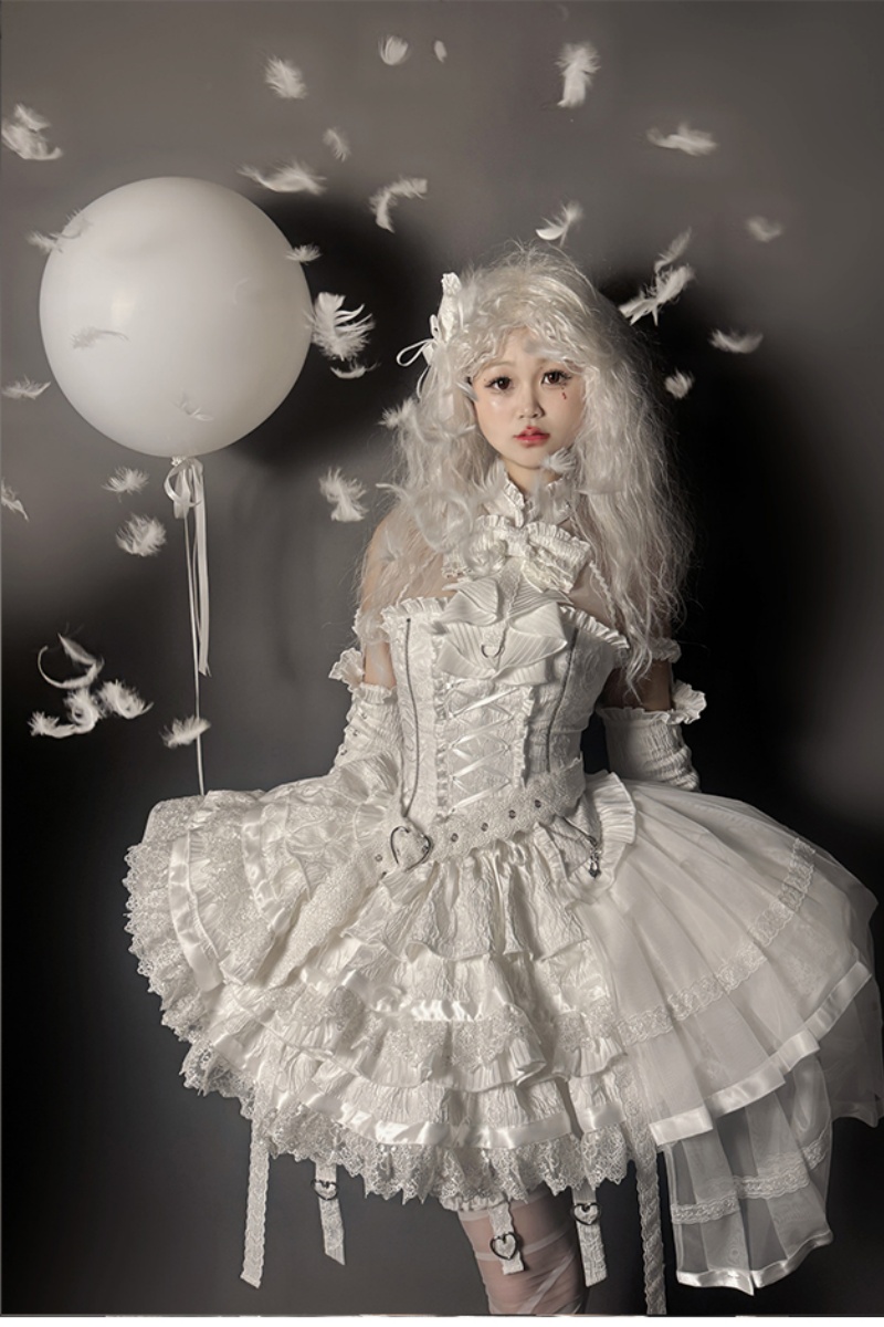 トゥインクルリボンファーキャットメイド Meow Rabbit Agent Full Set - My Lolita Dress