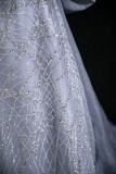 Lines Bow Fluffy Princess Prom Dress