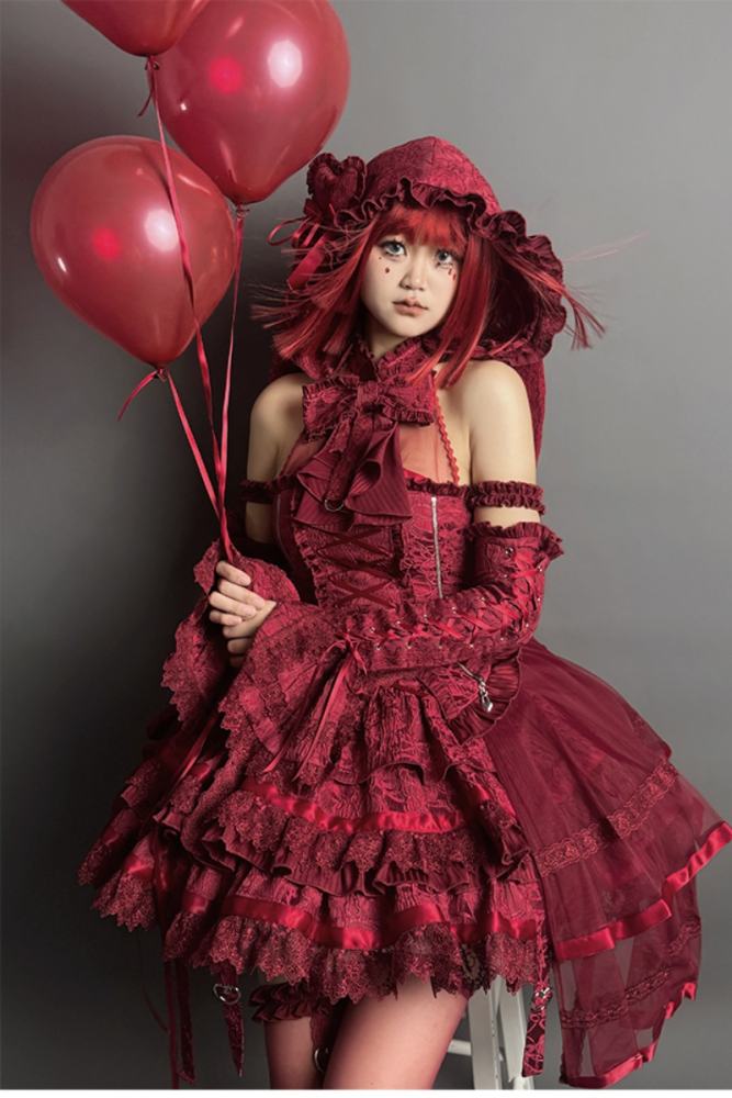 Rabbit and Cat Theme Halter Neck Top, Tiered Skirt and Trousers