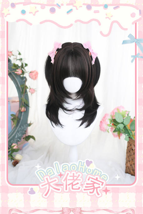 Dalao Home Daily Natural Cute Short Hair Lolita Wig
