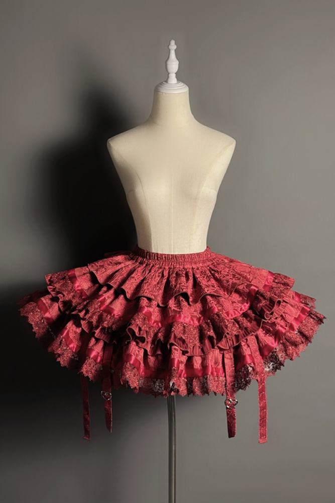 Rabbit and Cat Theme Halter Neck Top, Tiered Skirt and Trousers