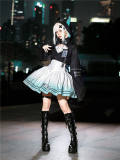 Electric Cat Cyberpunk Lolita Dress and Hooded Coat